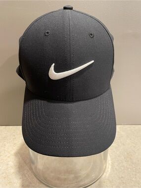 NIKE Legacy91 DRI-FIT Baseball Hat Black Embroidered Adjustable Golf Tennis OS